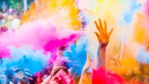 hand in cloud of powder paint